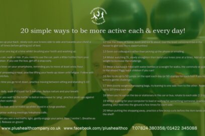 20 simple ways to be more active each & every day